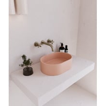 EQ 400mm Oval Concrete Above Counter Basin